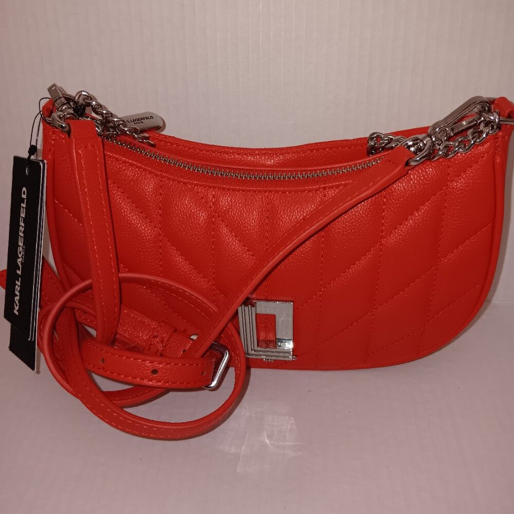 KARL LAGERFELD LAFAYETTE QUILTED LEATHER PURSE